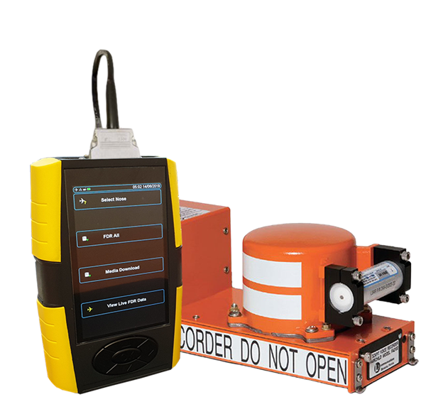 HHMPI connected to an FA2100 flight recorder